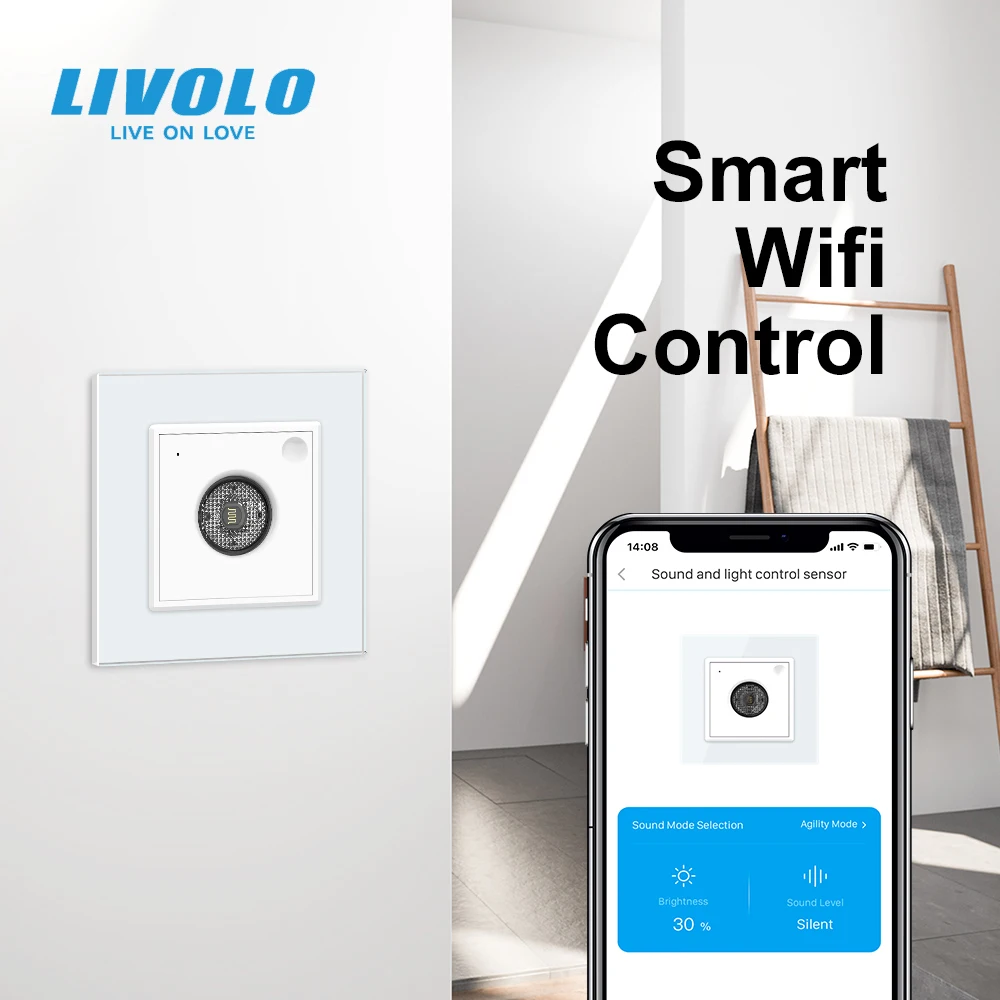 Новый датчик звука и светильник ности LIVOLO по стандарту ЕС индукция света