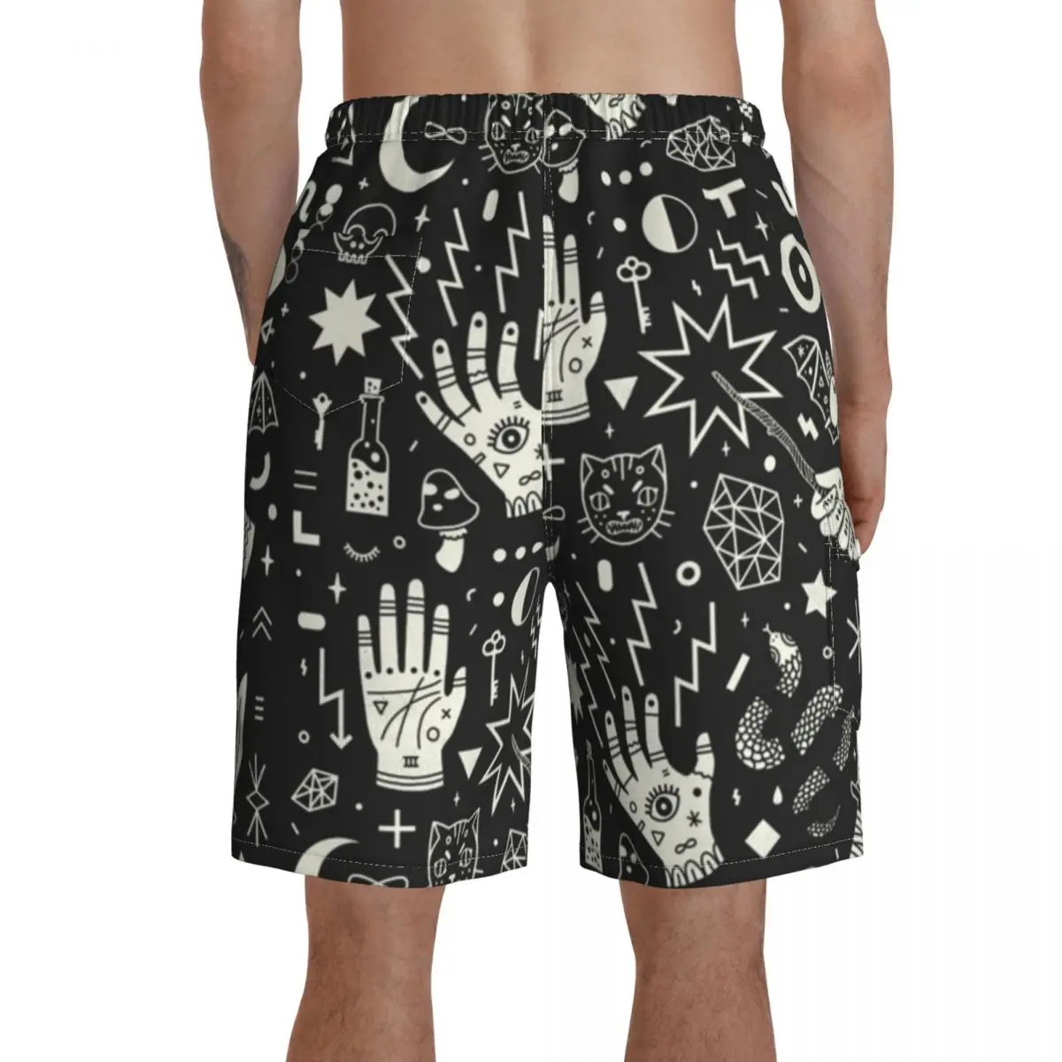 

Halloween Board Shorts Polyester Swimming Trunks Bathing Funny Men Swim Trunks