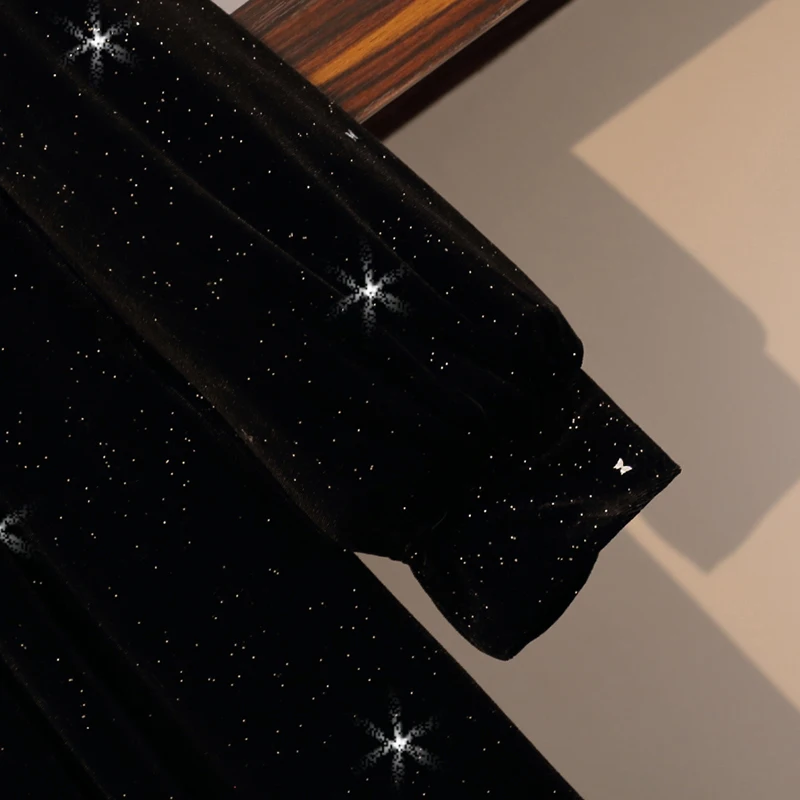 Женское бархатное платье с V-образным вырезом и длинным рукавом - купить по