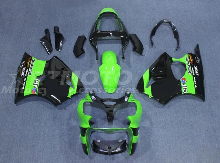 

НОВЫЕ комплекты обтекателей из АБС-пластика, подходят для Kawasaki ZX6R 2000 2001 2002 ZX-6R 00 01 02 Ninja 636 Комплект кузова elf