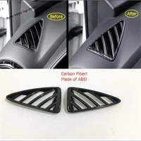 yimaautotrims dashboard air conditioning ac outlet vent cover trim fit for mazda cx 3 cx3 2016 2021 matte carbon fiber abs