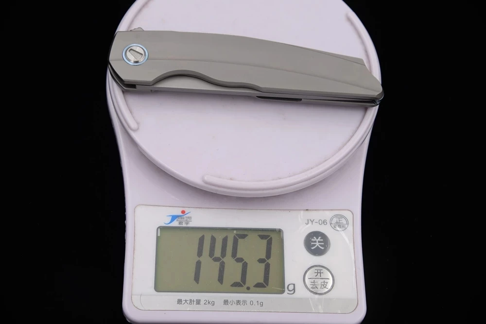 Титановая ручка JUFULE Real M390 RFT TC4 складное лезвие Керамический шарикоподшипник для