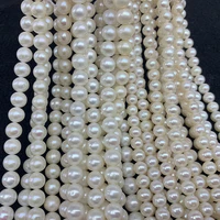 top aaaa near round white natural freshwater pearl beads for jewelry making diy bracelet necklace 7 8 9 10 11mm