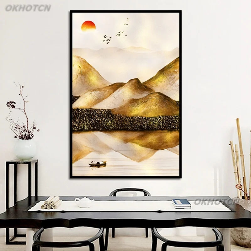 Настенная картина для гостиной коридора украшение дома в китайском стиле