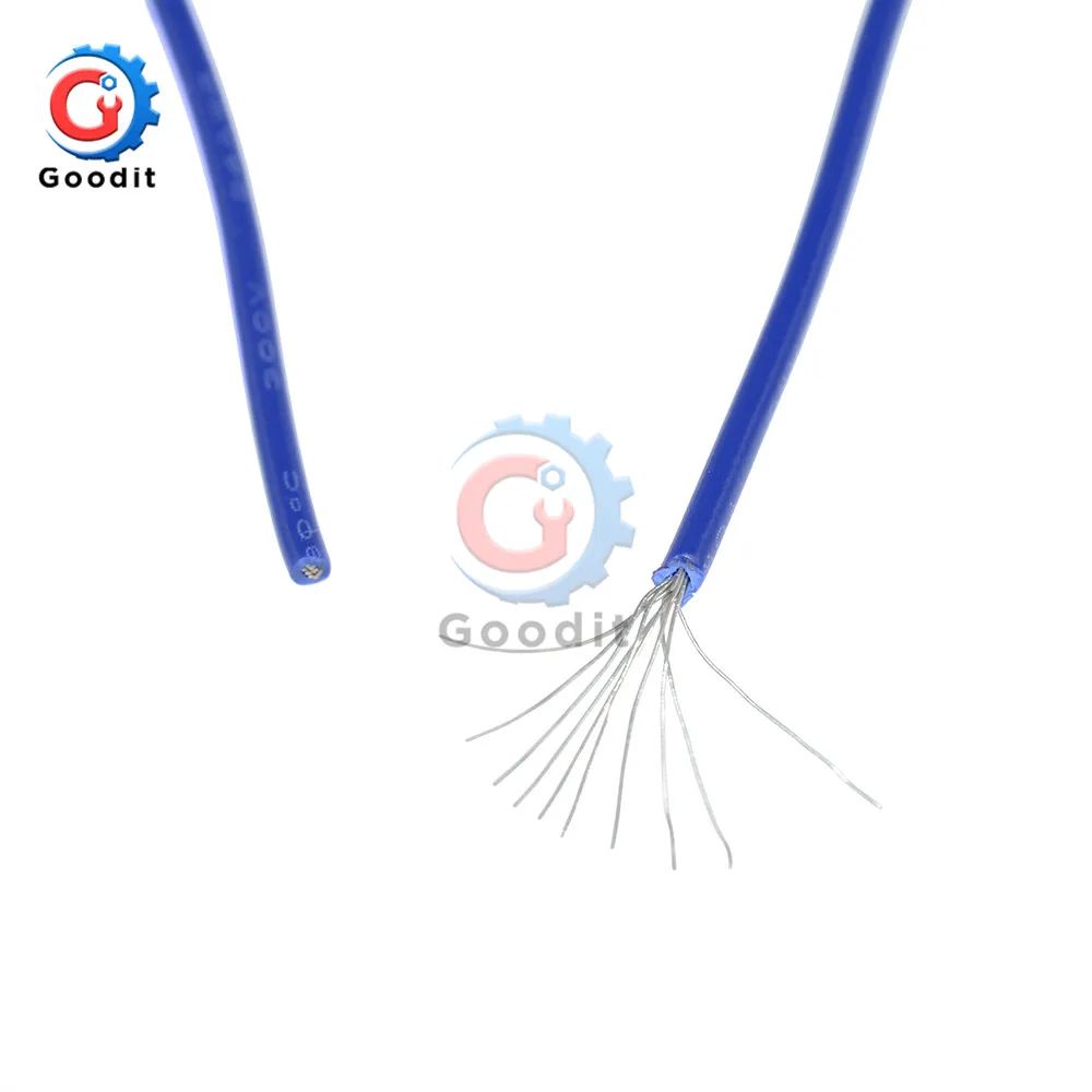 10 м 10 м UL-1007 24AWG Монтажный провод 80C/300 В шнур DIY электрический провод кабель 24 AWG 1,4 наружный диаметр изолированный ПВХ кабель