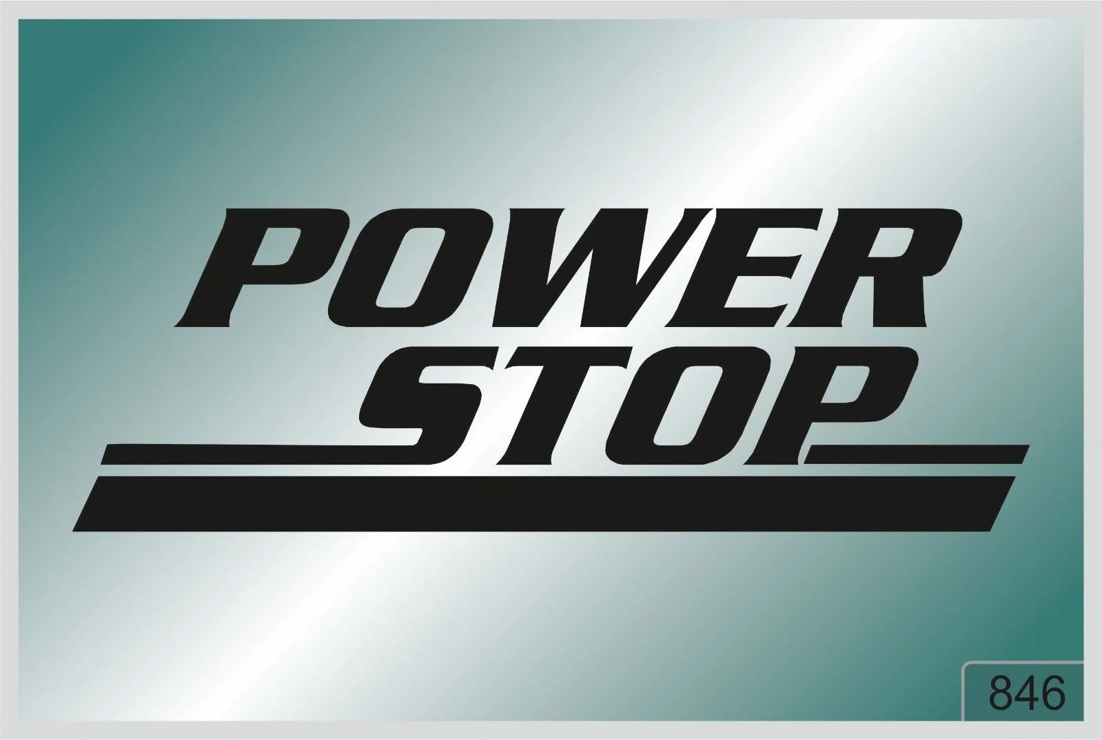 

For POWER STOP -2 pcs. stickers HIGH QUALITY DECALS different colors 846