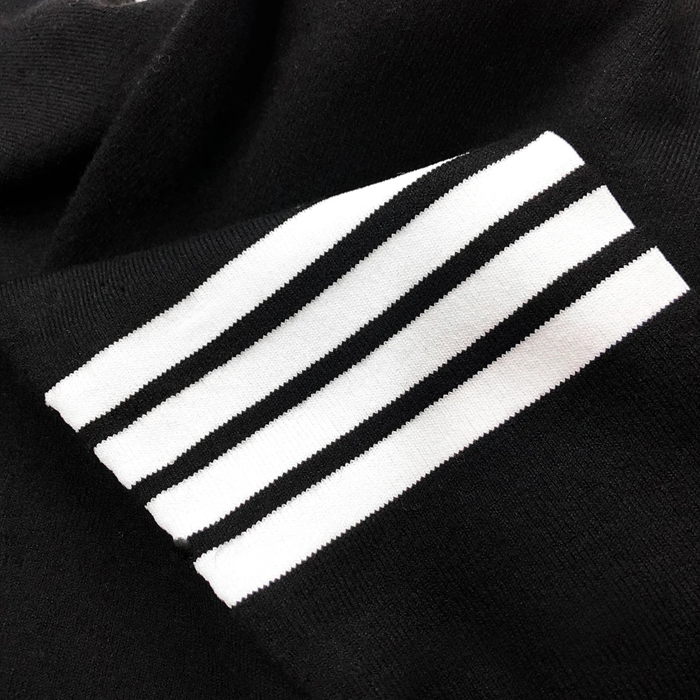 Cashmere Blend Knitted Warm Winter Hight Waist Stripe Long Inner pants Super Warm