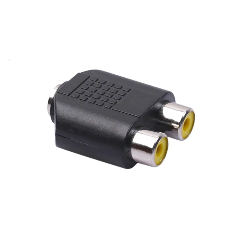 Разветвитель-переходник для аудио-кабеля 2-RCA 3 5 мм | Электроника