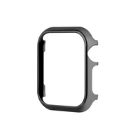 bright aluminum alloy frame protective case for apple watch cover series 6 se 5 4 3 2 1 38mm 42mm iwatch 40mm 44mm metal shell