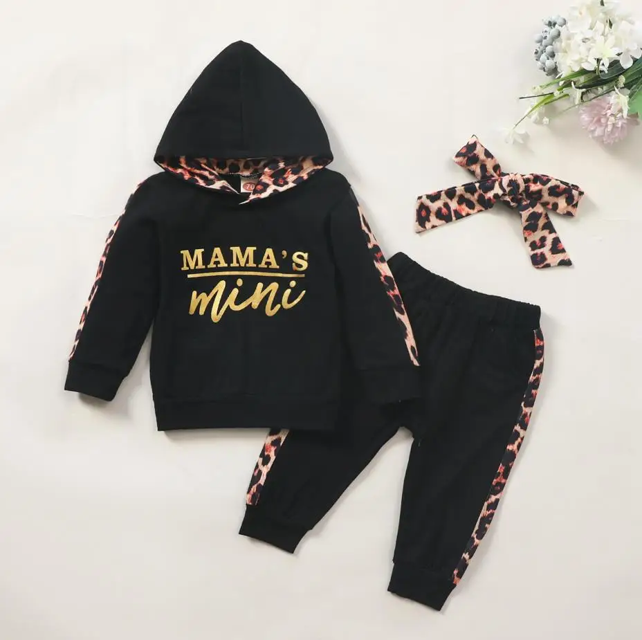 Наряды для новорожденных с леопардовым принтом толстовка длинным рукавом и