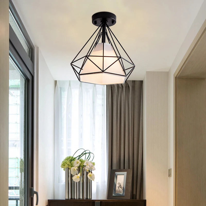 $12.44 Homhi Gold Diamond Ceiling Lights Lamp Luxury Luminaire Living Room Nordic Iron Modern Decoration Salon Bedroom Hallways HZL-006