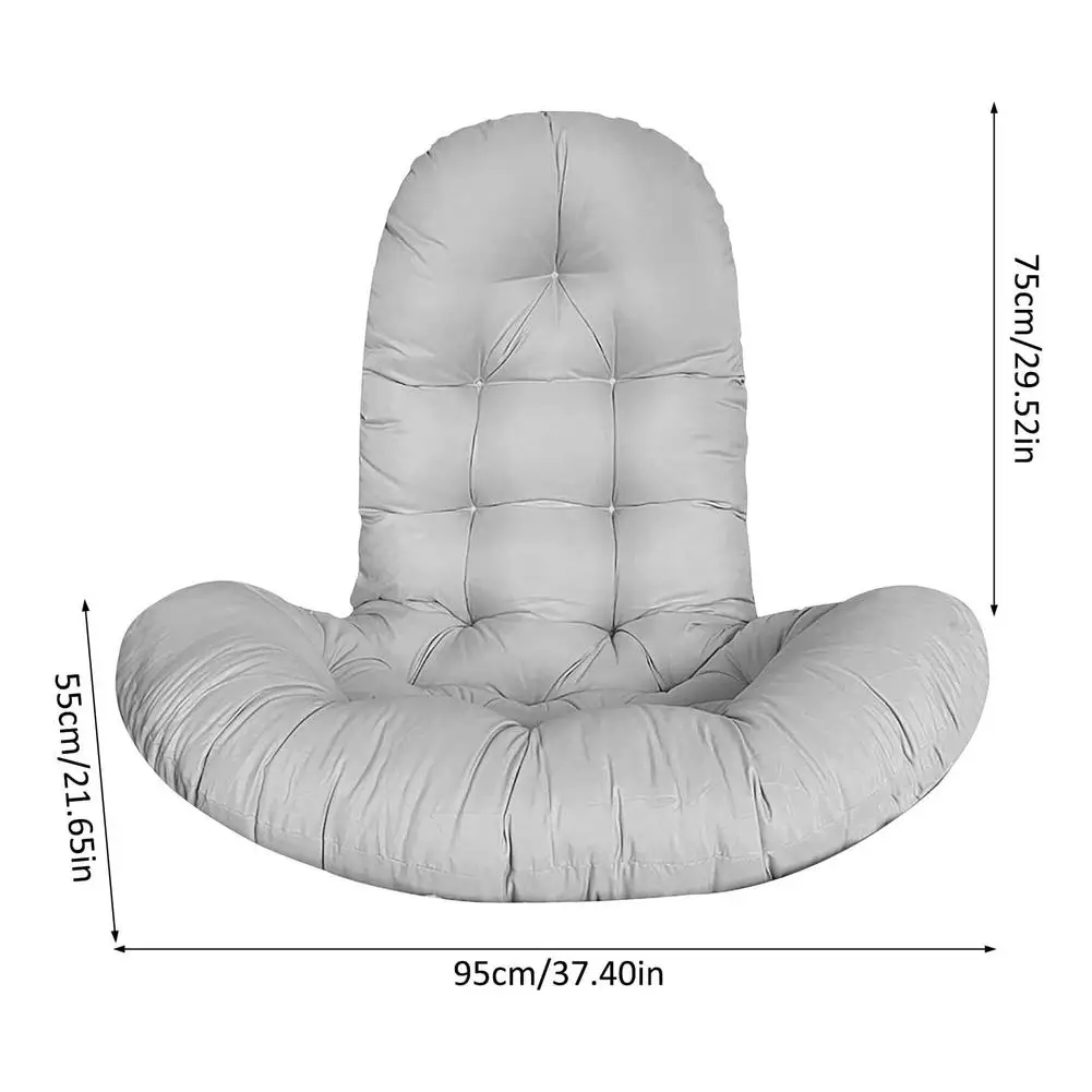 

Rocking Chair Cushion Hanging Swing Chair Recliner Thick Mat Bench Sofa Pad Outdoor Garden Rattan Chair Sun Lounge Seat Cushion