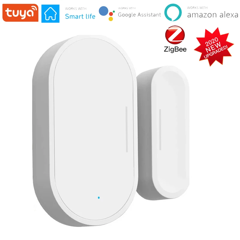 Датчик Контакта двери и окна Tuya Smart ZigBee Беспроводной сенсор для умного дома