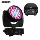 SHEHDS новый обновленный светодиодный луч + Wash 19x1 5 Вт6x15 Вт RGBW Zoom Lighting DXM для дискотеки, осветительное оборудование