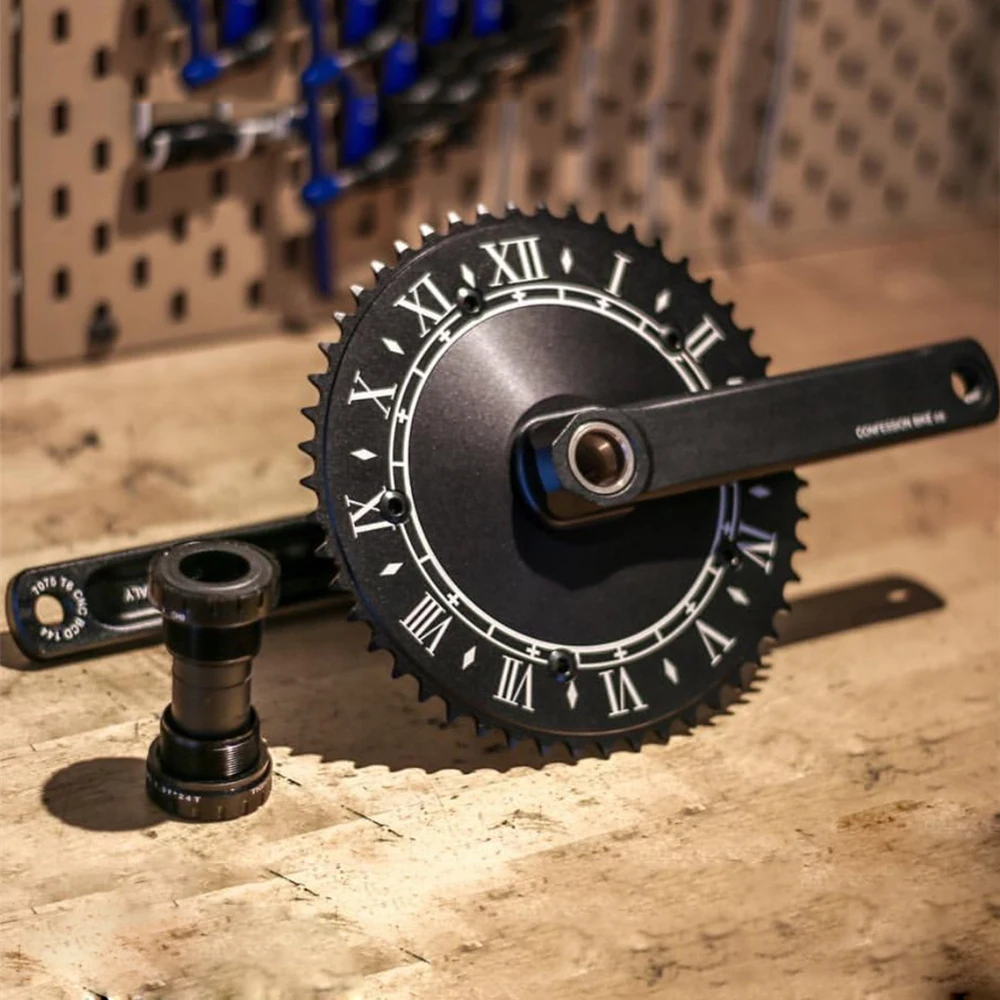 Односкоростной шатун с полым диском для велосипеда велосипедные аксессуары 48T 51T