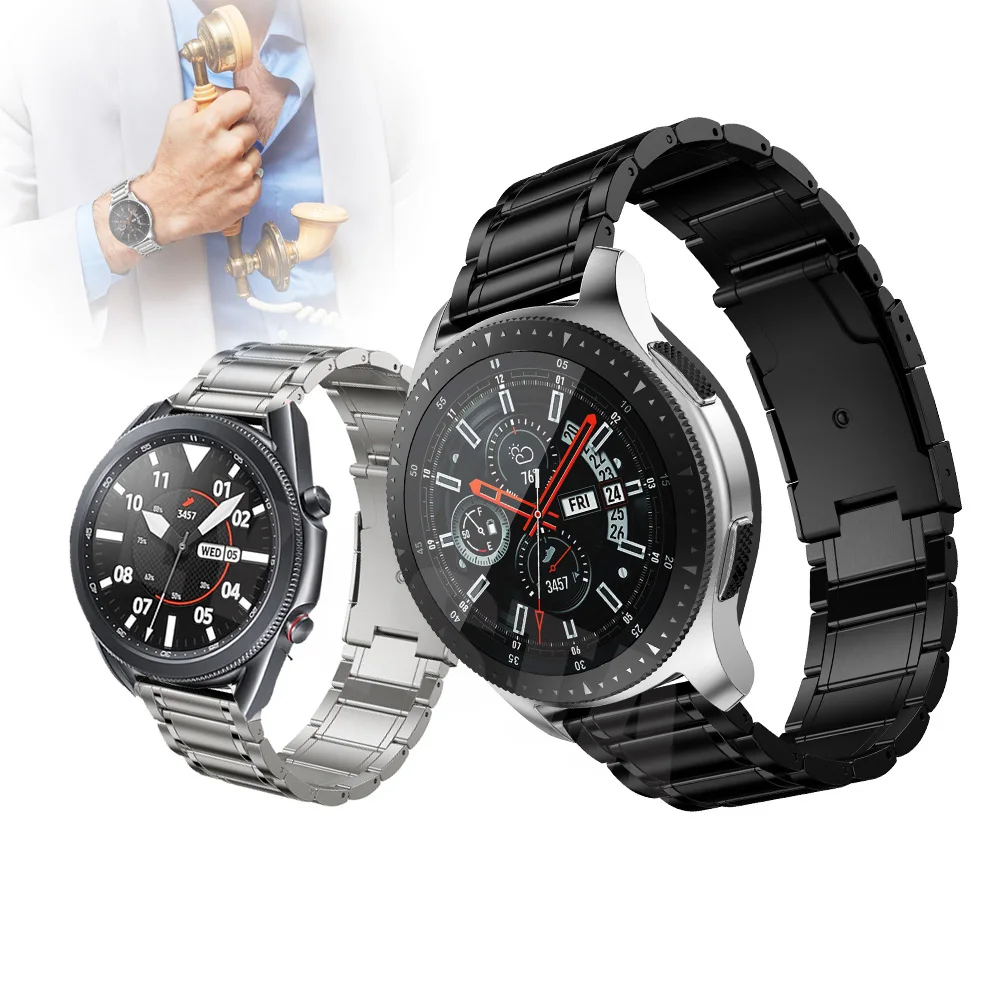 

Ремешок для SAMSUNG Galaxy Watch 46 мм, браслет из титанового сплава для galaxy watch 3 45 мм/Gear S3 Frontier/S3 Classic Amazfit GTR, 22 мм