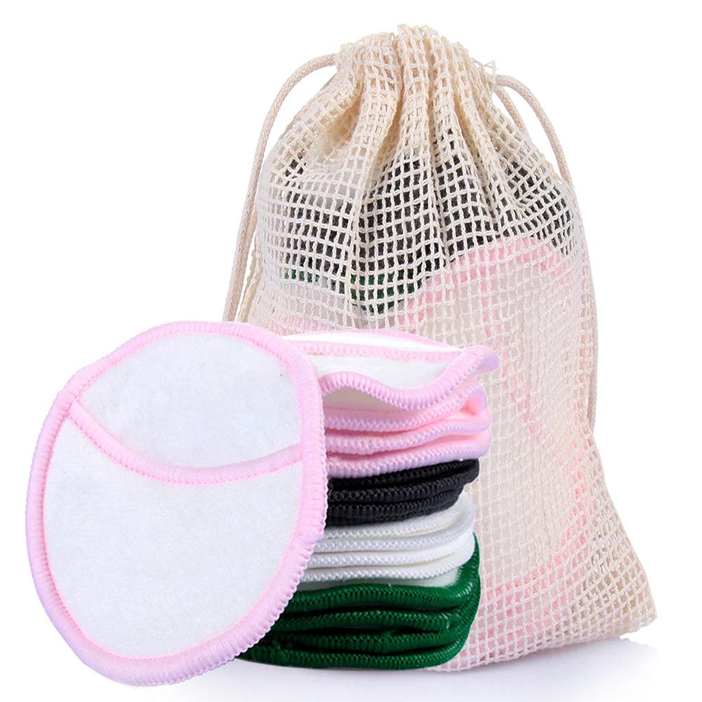 Новый 4/5 шт. многоразовые бамбуковые волокна моющиеся единиц теплые наколенники