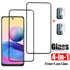 Стекло, закаленное стекло для Xiaomi Redmi Note 10 T, Защитная пленка для Redmi Note 10 Pro 10S 10 T, защитные пленки для экрана