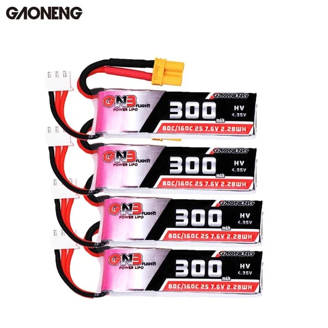 2/4/8 шт. Gaoneng 7 6 В 300 мАч 80C/160C 2S HV 4 35 в XT30 Lipo аккумулятор для Micro RC FPV Racing Cine Whoop BetaFPV Дрон