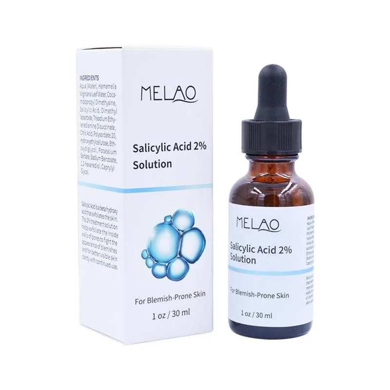 

Salicylic Acid 2% Solution Whitening Face Serum for Blemish-Prone Skin Hydrating Shrink Pore Exfoliating Essence Skin Care
