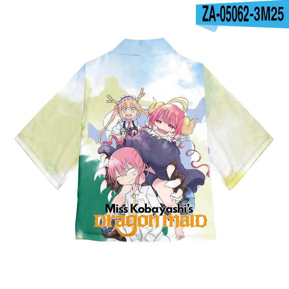 Косплей-костюм горничной из аниме Мисс Кобаяси японское кимоно кануй Тору хаори