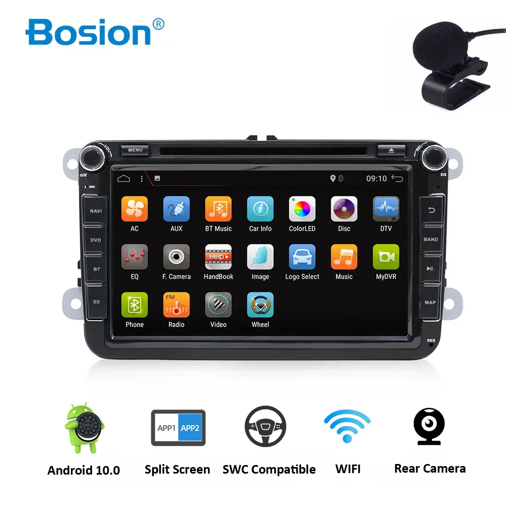 Android 10 автомобильный Радио стерео головное устройство DVD GPS радиоприемник для