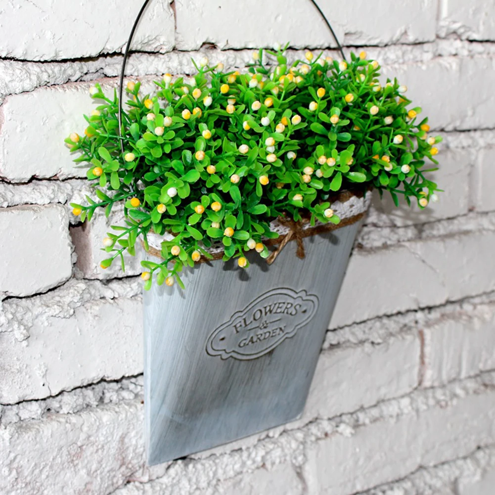 Винтажный Железный цветочный горшок в французском стиле настенный сделай сам