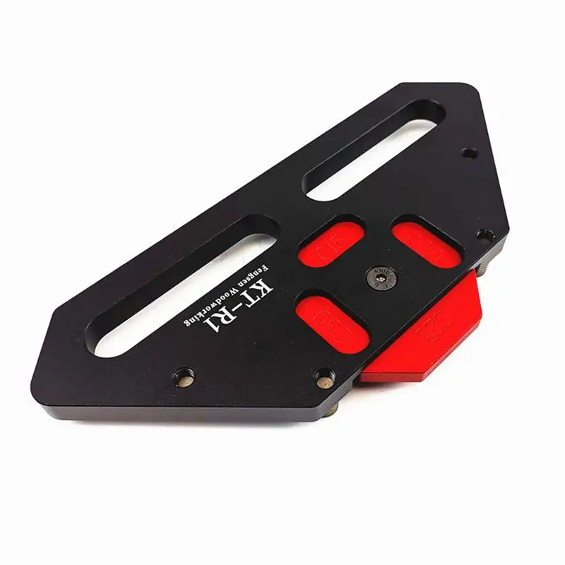 

KT-R1 Woodworking Arc Positioning Template Carpentry Aid Tool Aluminum Alloy Quick Jig Corner Positioning Board Guide Positioner