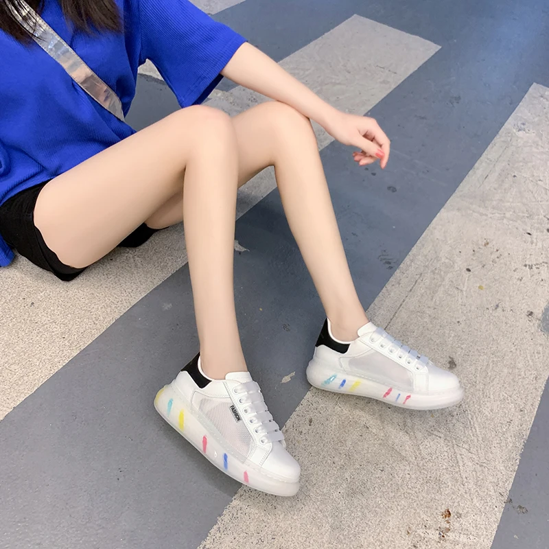 Running Shoes For Women Lace-up Sneakers 2021 Breathable Mesh Female Fitness Gym Sport High Quality Shoes Woman Zapatillas Mujer