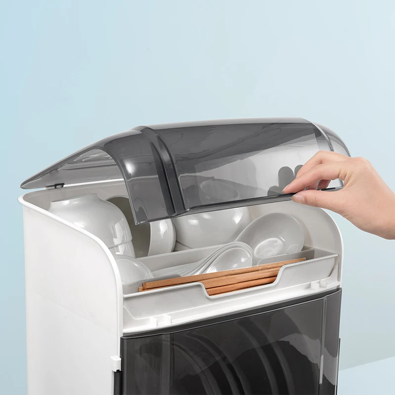 Полка для посуды с дренажной доской пластиковые тарелки хранения антимикробная