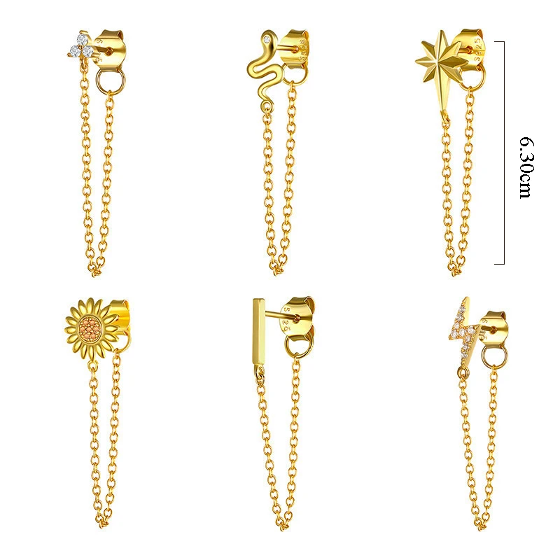 Популярные серьги для женщин в виде змеи животных линия уха женская бижутерия