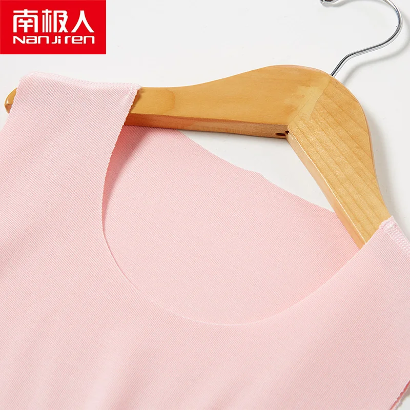 NANJIREN/Детские топы Летние без рукавов для детей Модальная фиолетовая футболка