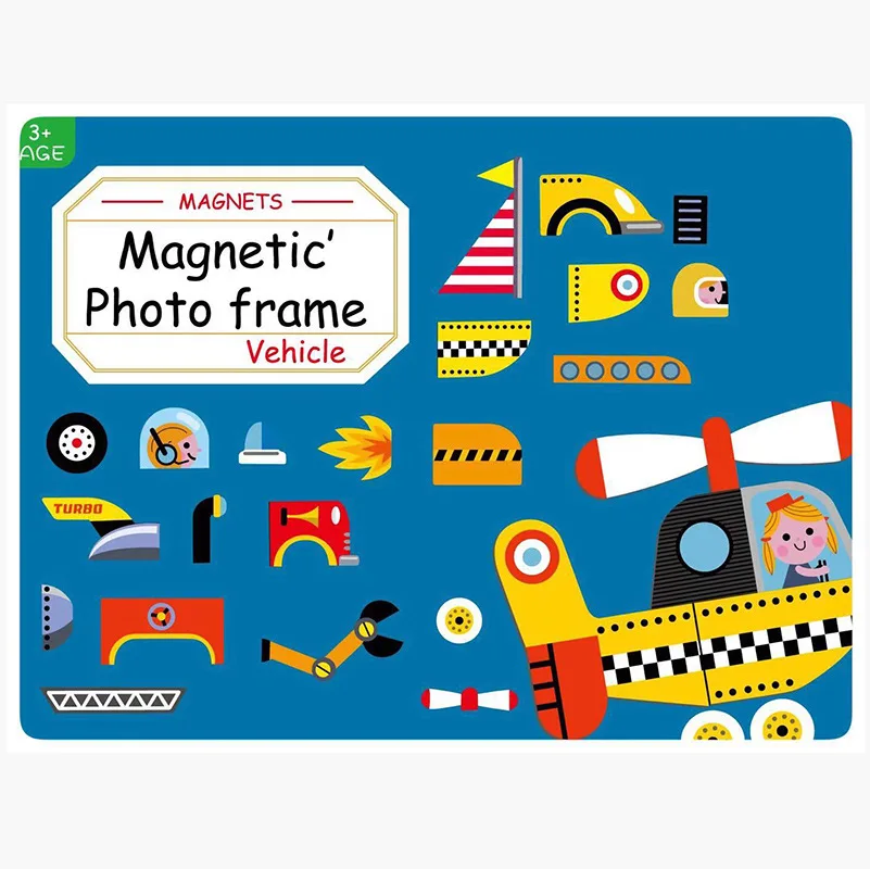 33-38pcs Intelligent Magnetic frame 3D Puzzles Jigsaw Brain Training Game learning Educational Toys for children Gifts | Игрушки и хобби
