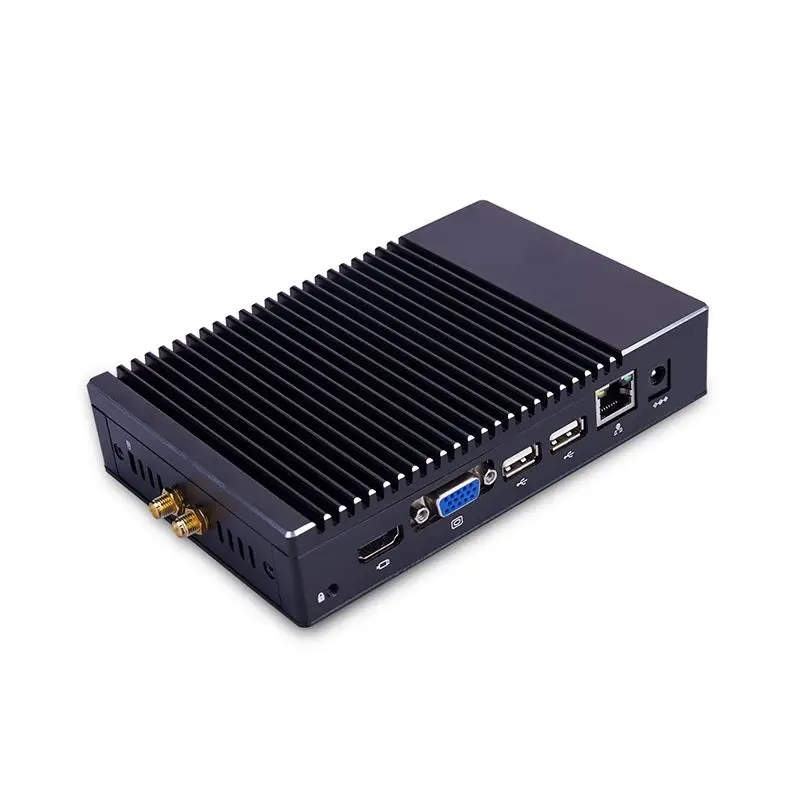 Мини ПК без вентилятора celeron nano micro nuc Офисная система barebone ubuntu linux windows 10 pro j1900|Мини