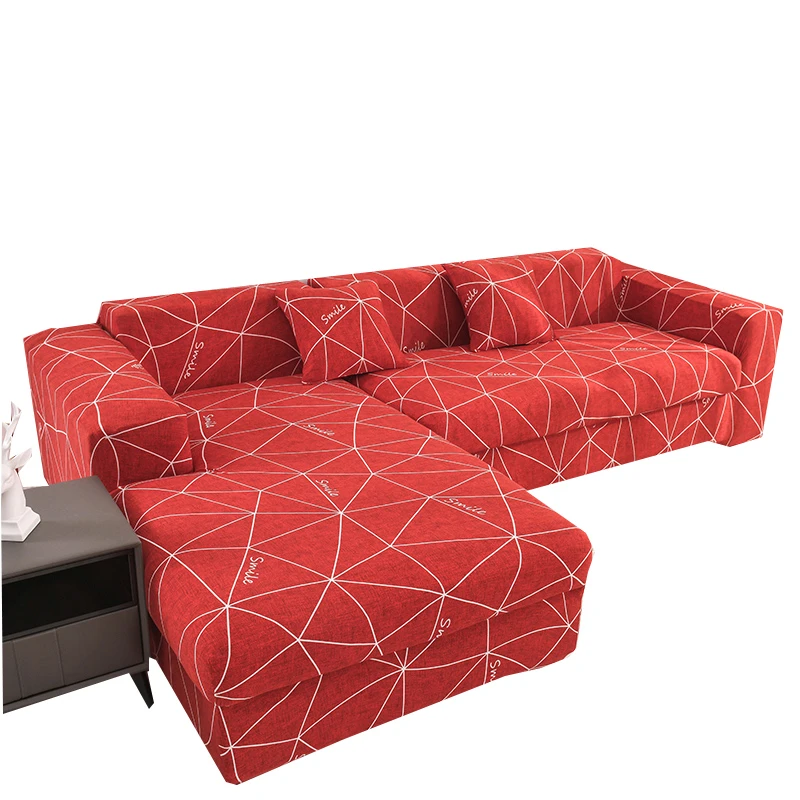 

Afervor Geometric Living Room Sofa Cover for Different Shape Sofa Loveseat L-style Corner Sofa Case Couch Cover Slipcover