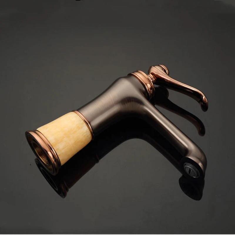 Смесители для раковины LIUYUE кран из черной бронзы латуни с большим круглым