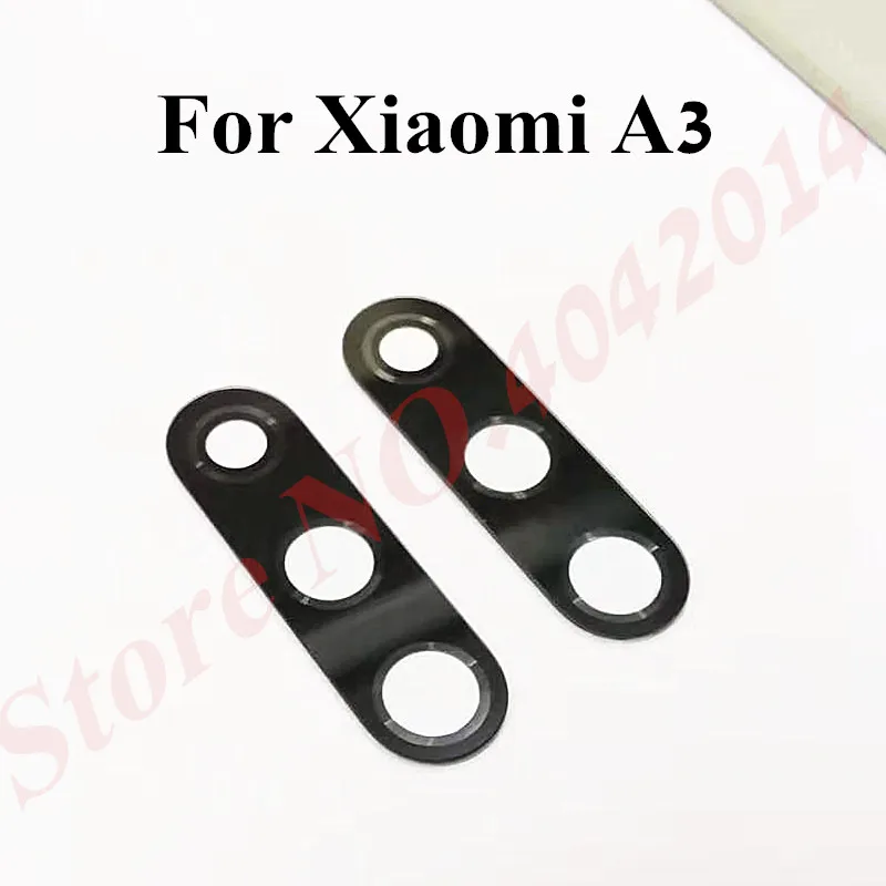 

100Pcs/Lot Original Rear Back Camera Glass Lens Cover For Xiaomi A3 Mi A3 Lens Replacement Repair Spare Parts With Stickers