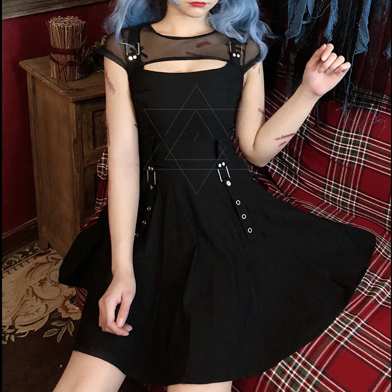 

Платье женское Сетчатое дышащее, в готическом стиле