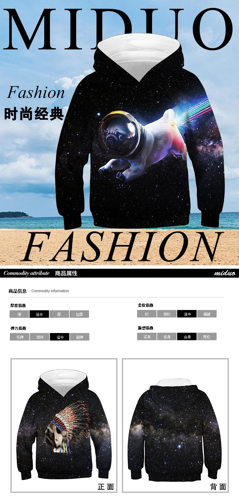 Kids Hoodies Teen Girls Boys Clothes Wolf Fox Lion King 3D Animal Digital Print Children Sweatshirt Long Sleeve Hooded Girl Tops