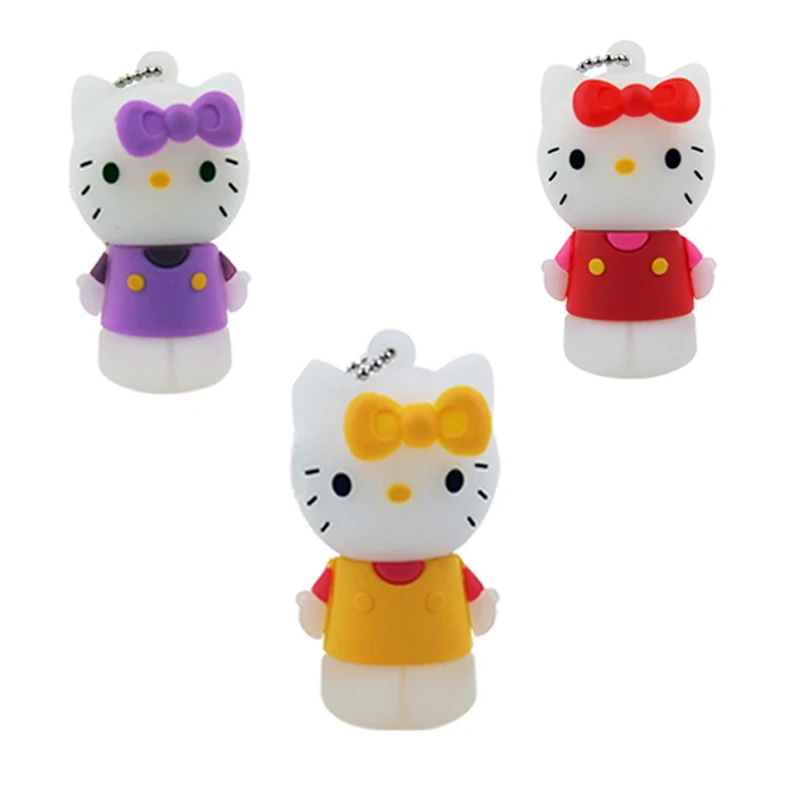 Милый флеш накопитель Kitty Cat стильный 64 ГБ 32 USB 2 0 Memoria stick специальные подарки usb 128