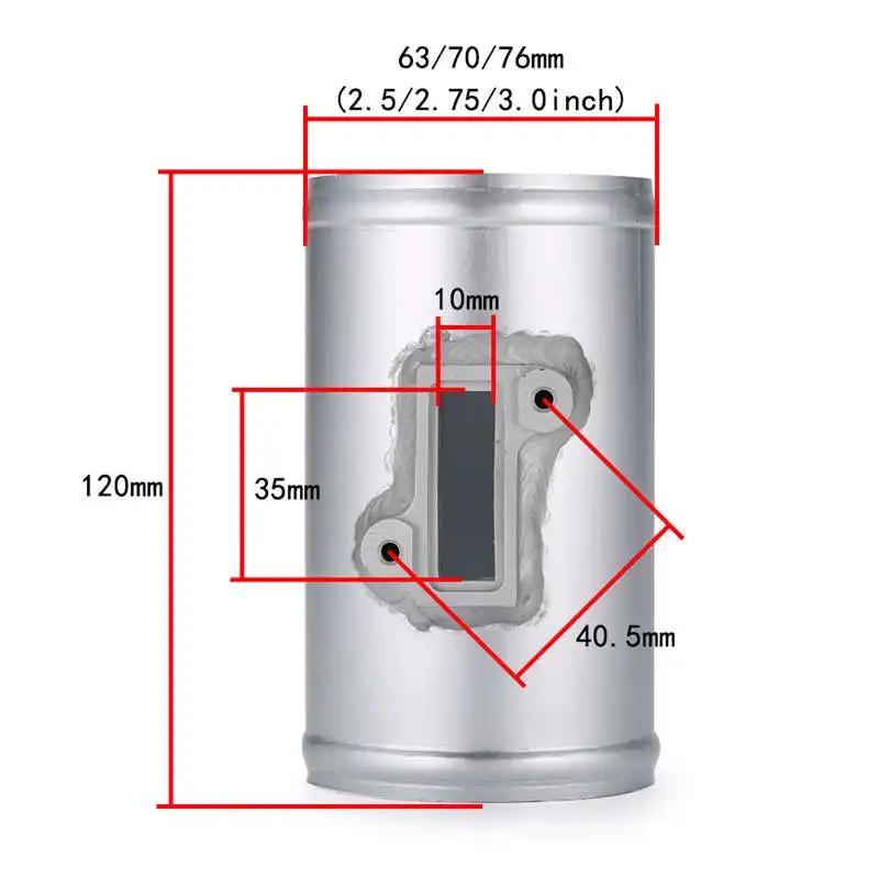 

Air Flow Sensor Mount For Nissan Honda Fit Civic For Ford Volkswage Maf Performance Air Intake Meter Adapter car accessories