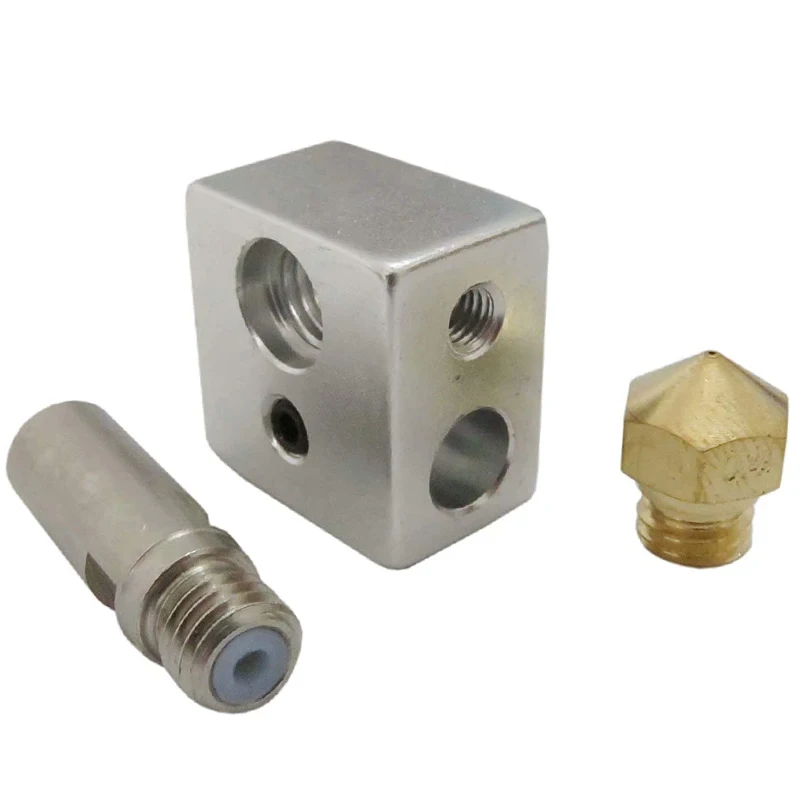 MK10 Hotend Kit для 3D принтера M7 латунная насадка и горловина с PTFE трубкой