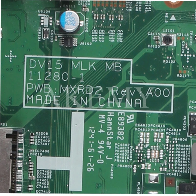 

For DELL 3520 DV15 MLK MB 11280-1 PWB:MXRD2 REV:A00 laptop motherboard For DELL INSPIRON 3520 HM75 Test