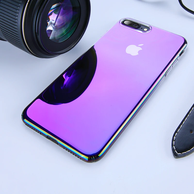 Чехол для телефона Aurora Blue Ray iPhone X XR XS Max роскошный градиентный Ультратонкий