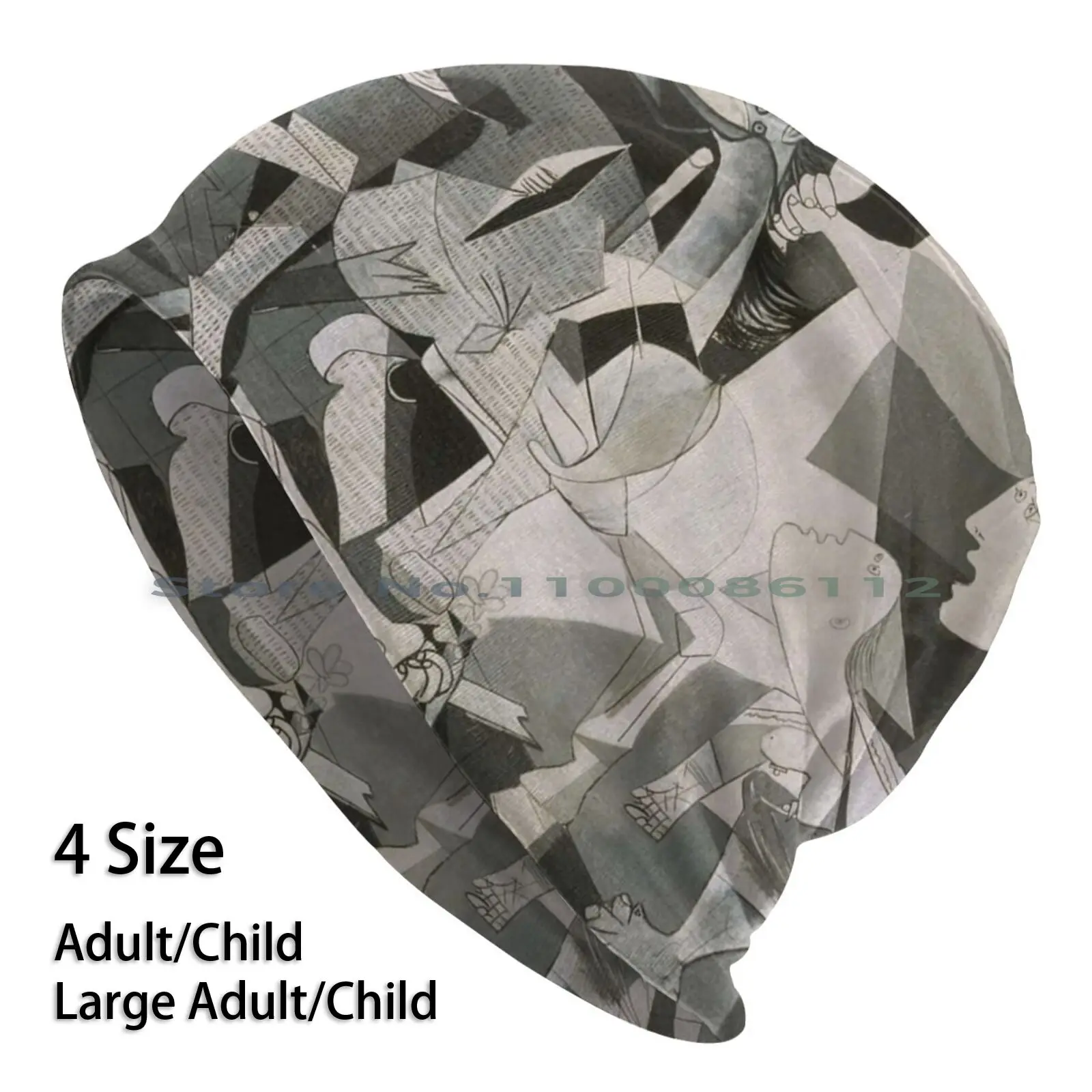 

Guernica Beanies Knit Hat Juego Naturaleza Arbol Bosque Fruta Colores Planta Obra De Artista Bodegon Estampado Geometria