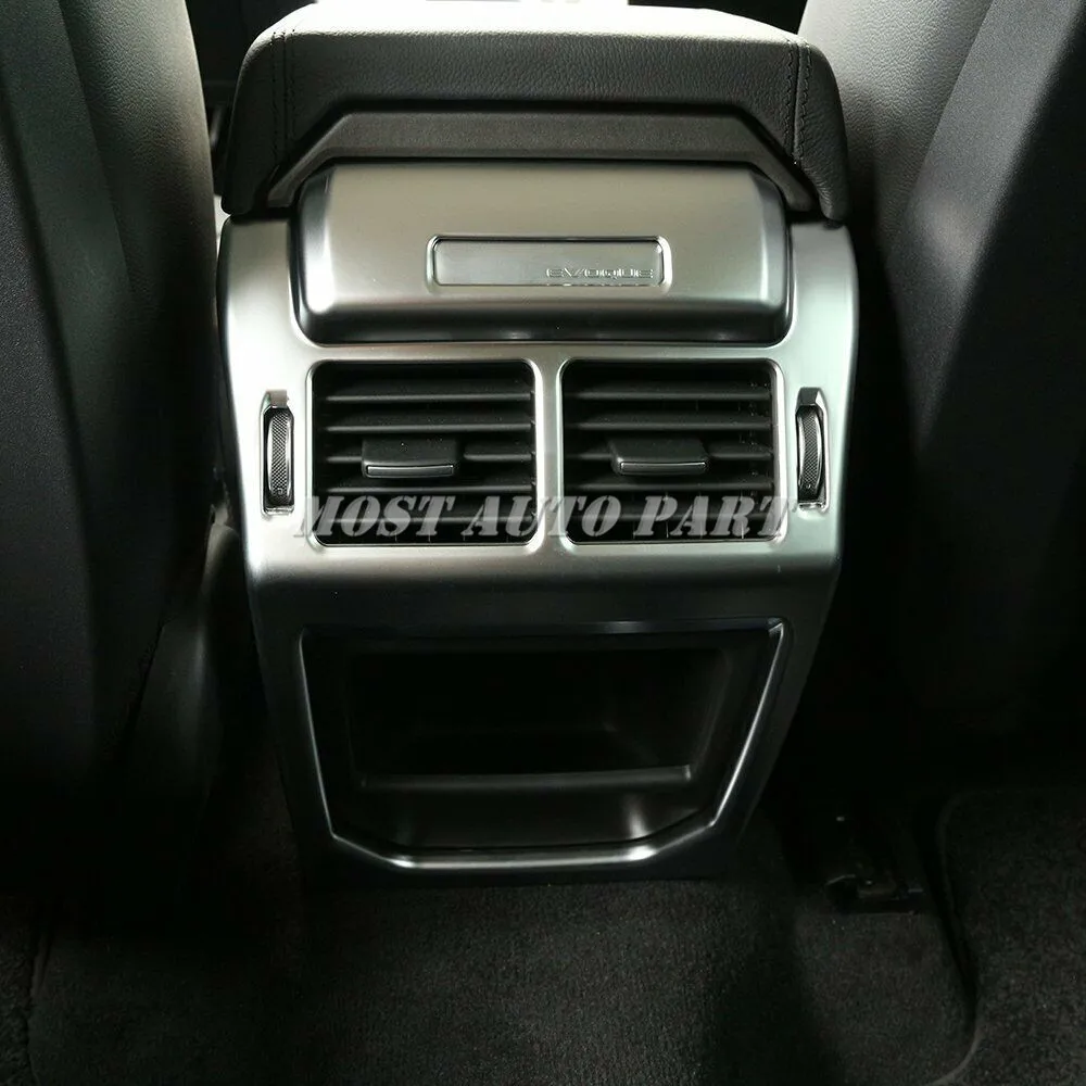 ABS Plastic Interior Rear Air Outlet Vent Frame Trim For Land Rover Range Rover Evoque 2014-2018 1pcs Car Decoration Car Trim