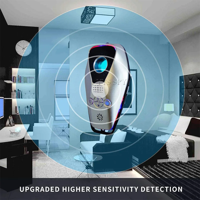 mini anti spy hidden camera infrared detector anti thief wireless gps locator signal bug scanner alarm device espia cam detector free global shipping