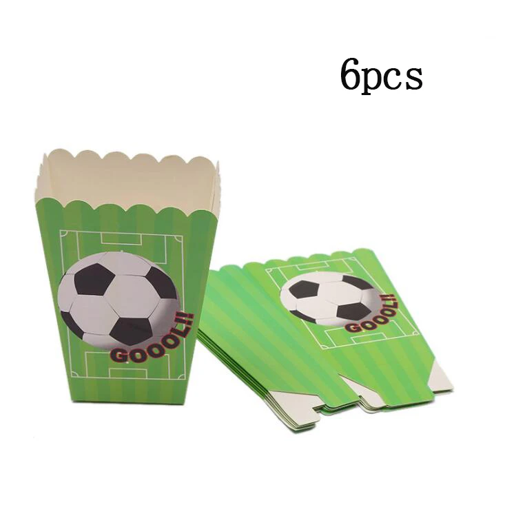 Popcorn box 1 компл. Футбольная игра торт Топпер DIY Дети День Рождения вечерние украшения торта Дети кукла игрушка футбол выпечки кекс вечерние принадлежности - Цвет: Popcorn box