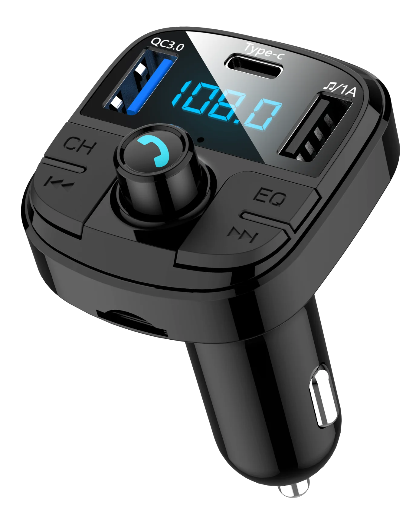 YIBEIKA автомобильное зарядное устройство QC3.0 автомобиля Bluetooth FM передатчик с