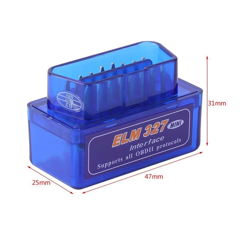 EIM327 Bluetooth-compatible OBD2 V2.1 EIM 327 V 2.1 OBD 2 Car Diagnostic-Tool Scanner OBDII Adapter Auto Diagnostic Ferramentas |